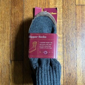 L.L. Bean Wool Slipper Socks
